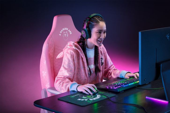 silla de juego cuarzo Razer X *A Bathing Ape iskur LTD6Z126