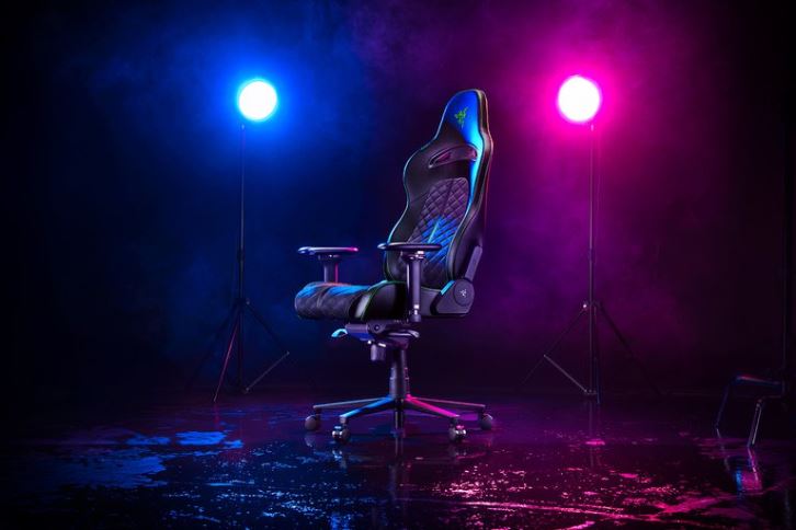 silla de juego verde Razer enki LTD6Z131